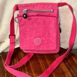 Kipling Women's Keiko Pink Crossbody Mini Bag Purse with Adjustable Strap